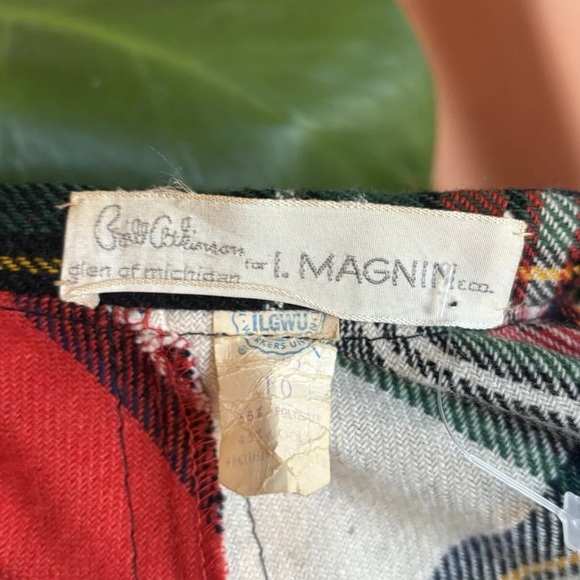 Vintage Bill Atkinson Glen of Michigan Tartan Plaid Wool Maxi Skirt 4-6 I Magnin - Picture 12 of 14
